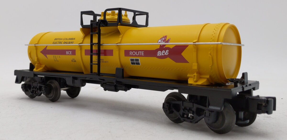 Lionel 6-52231 O Gauge TTOS 2001 British Columbia Tank Car NIB
