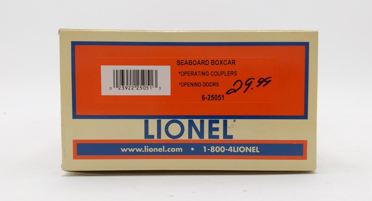 Lionel 6-25051 O Gauge Seaboard Boxcar