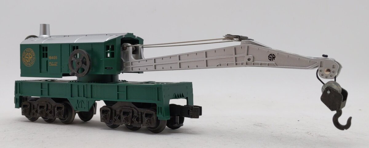 Lionel 6-19405 O Gauge Southern 6-Wheel Crane Car LN/Box