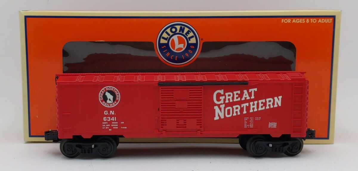 Lionel 6-36256 O Gauge Great Northern Waffle-Sided Box Car #6341 LN/Box