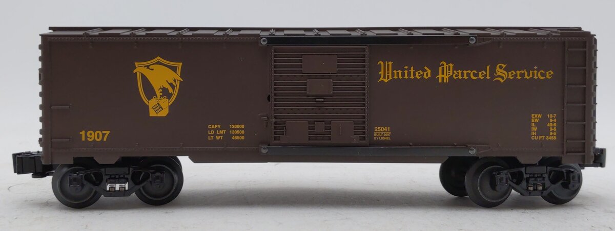 Lionel 6-25041 O Gauge UPS® Centennial Boxcar #1907 NIB