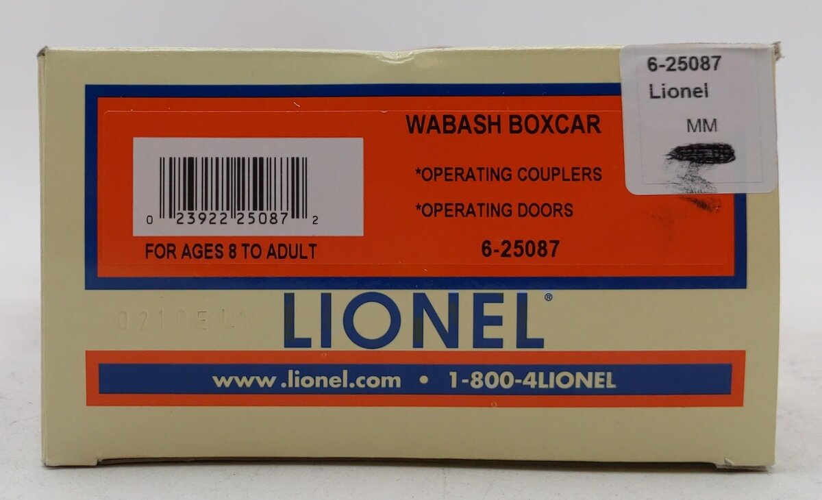 Lionel 6-25087 O Gauge Wabash Boxcar #6439