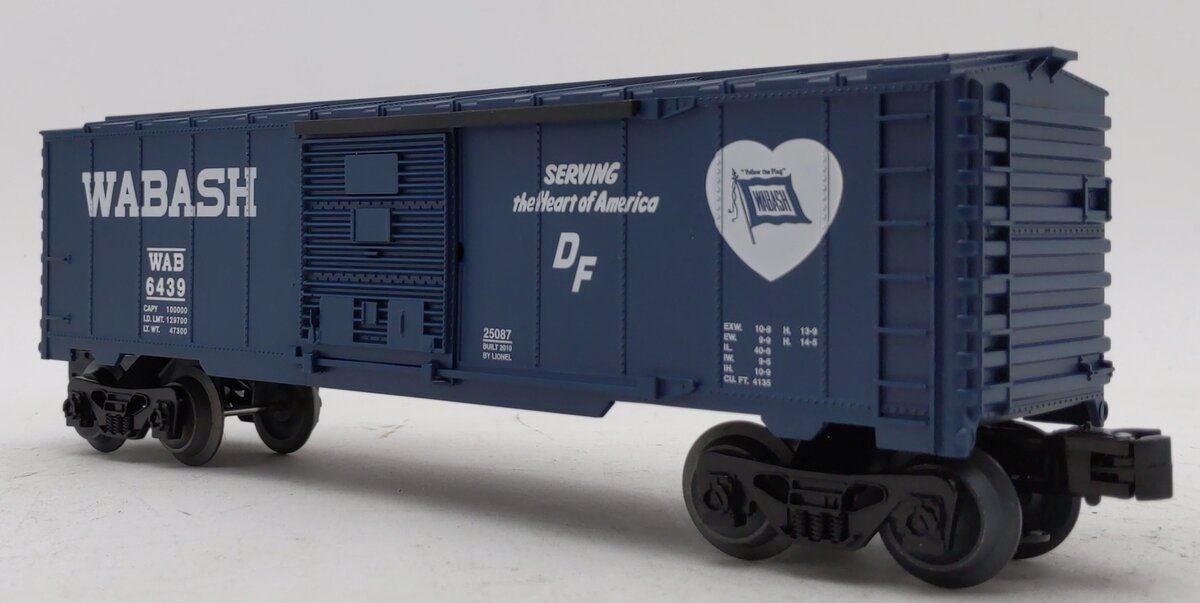 Lionel 6-25087 O Gauge Wabash Boxcar #6439
