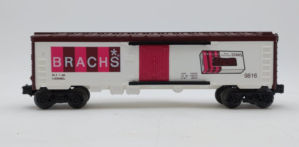 Lionel 6-9816 O Gauge Brach''s Candy Billboard Reefer Car #9816 LN/Box