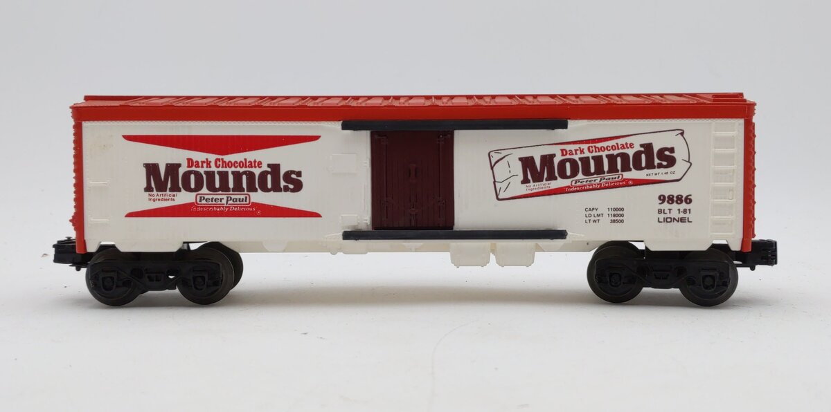 Lionel 6-9886 O Gauge Mounds Billboard Reefer Car LN/Box
