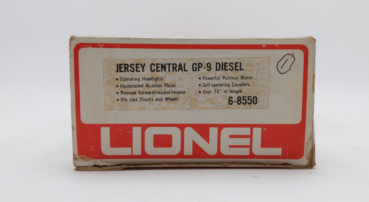 Lionel 6-8550 O Gauge Jersey Central GP-9 Diesel Locomotive #8550 NIB