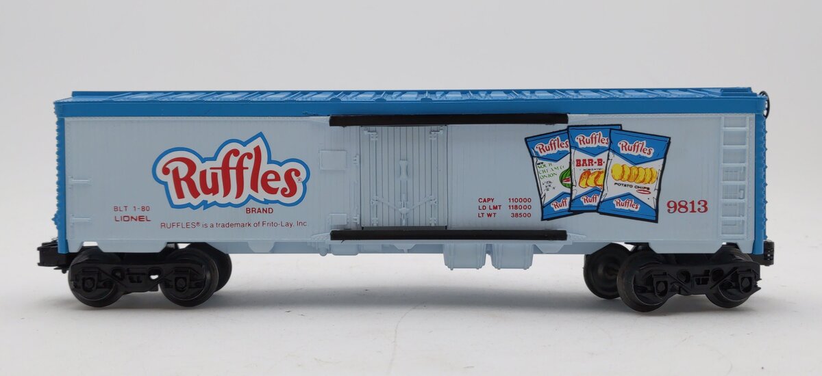 Lionel 6-9813 O Gauge Ruffles Potato Chips Billboard Reefer Car #9813 EX/Box