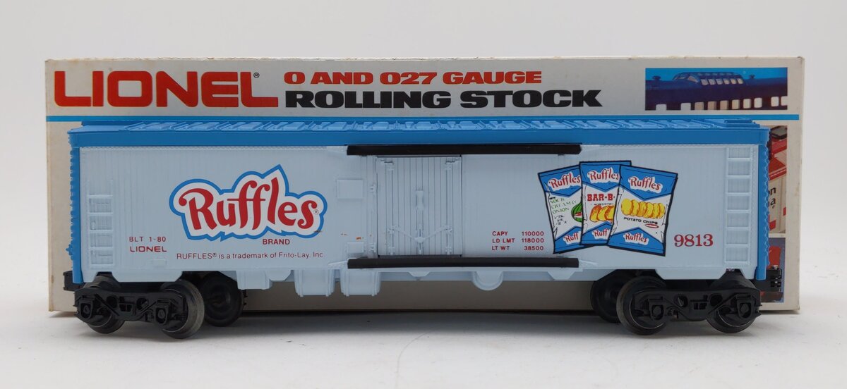 Lionel 6-9813 O Gauge Ruffles Potato Chips Billboard Reefer Car #9813 EX/Box