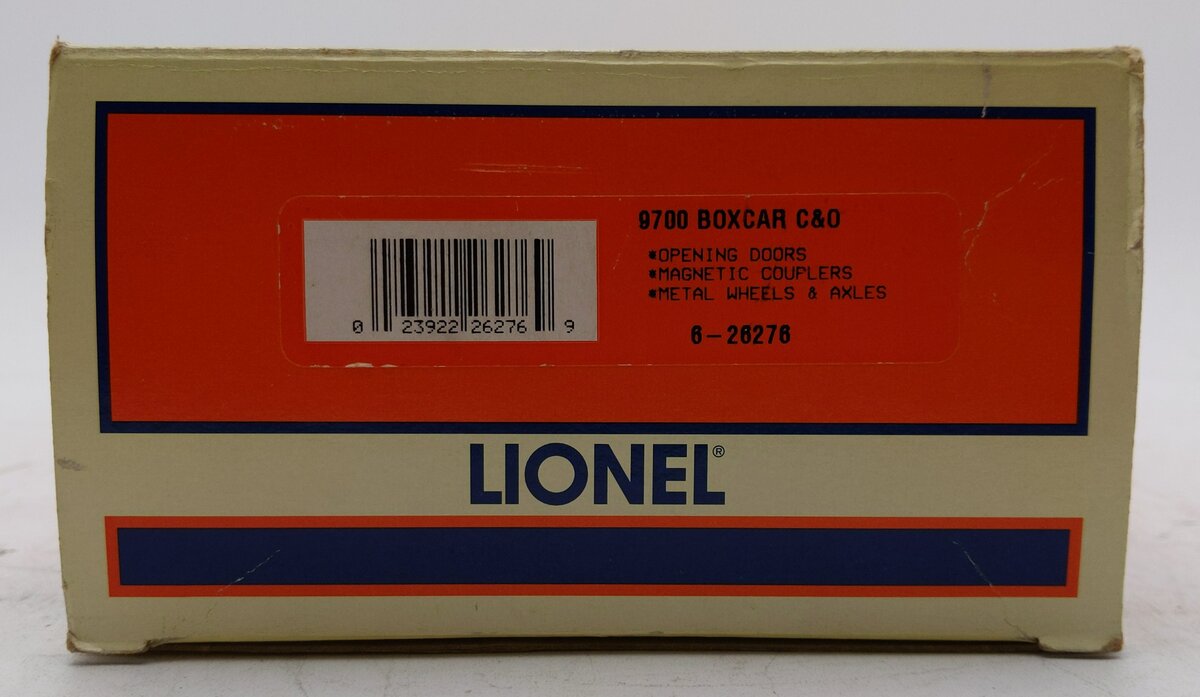 Lionel 6-26276 O Chespeake & Ohio Boxcar #23296 LN/Box