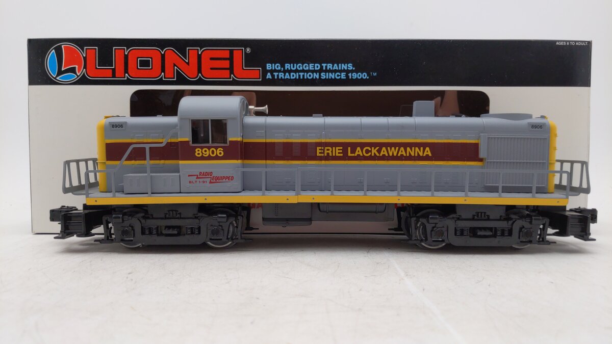 Lionel 6-18906 O Gauge Erie Lackawanna RS-3 Diesel Locomotive #8906 w/ Horn EX/Box