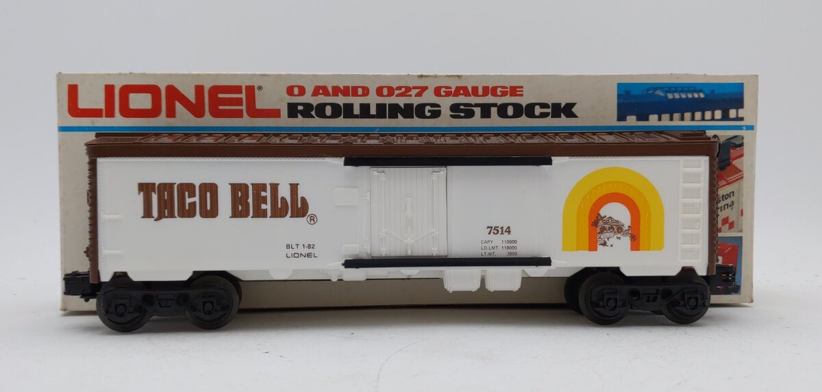 Lionel 6-7514 O Gauge Taco Bell Refrigerator Car NIB