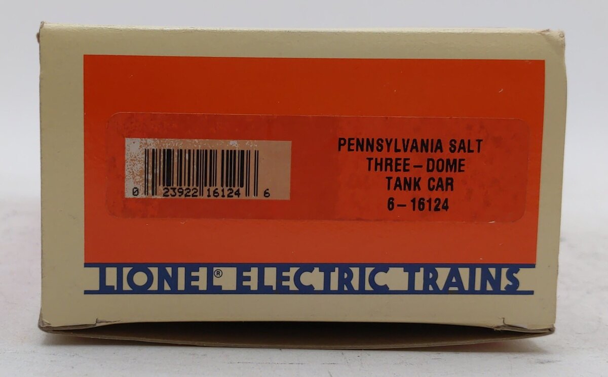 Lionel 6-16124 O Gauge Pennsylvania Salt 3-Dome Tank Car