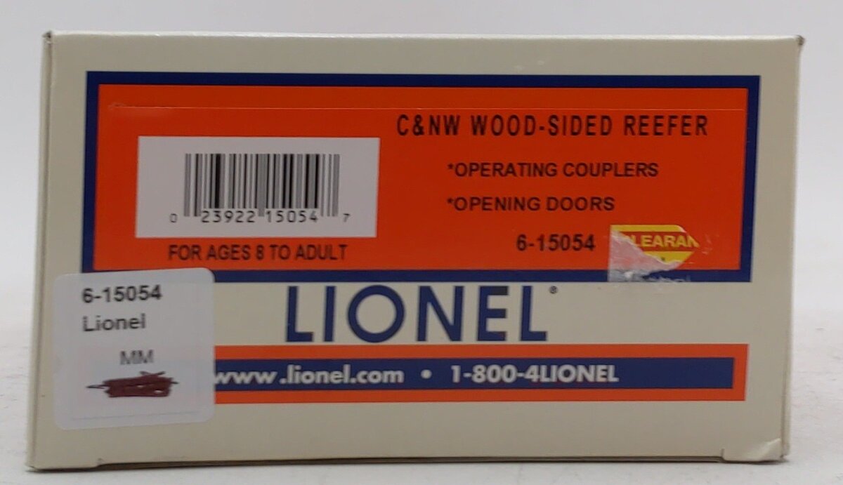 Lionel 6-15054 O Gauge C&NW Wood-Sided Reefer