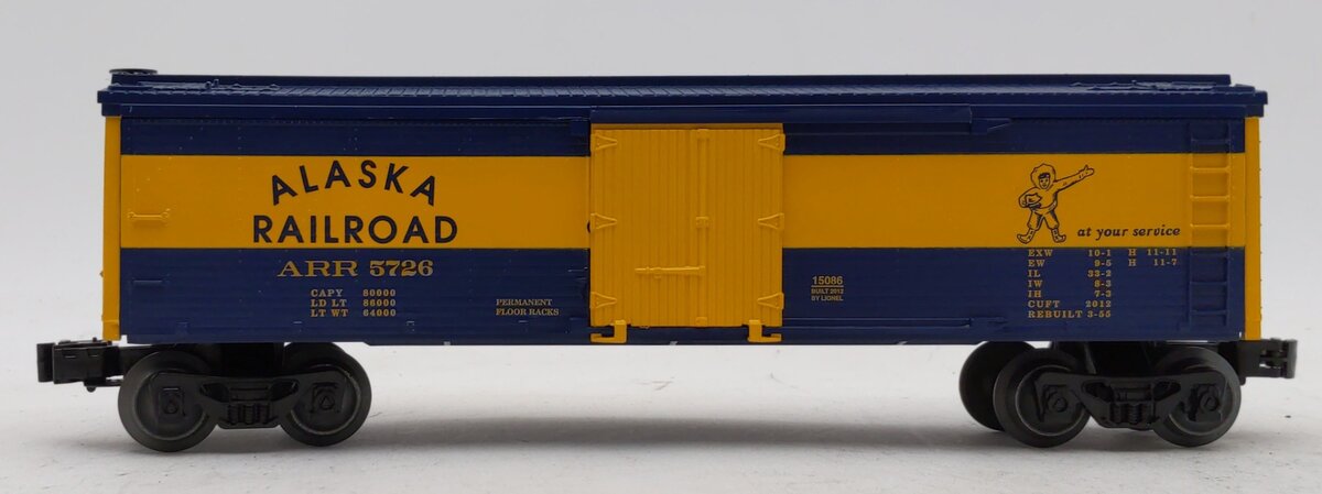 Lionel 6-15086 Alaska Railroad Wood Sided Reefer