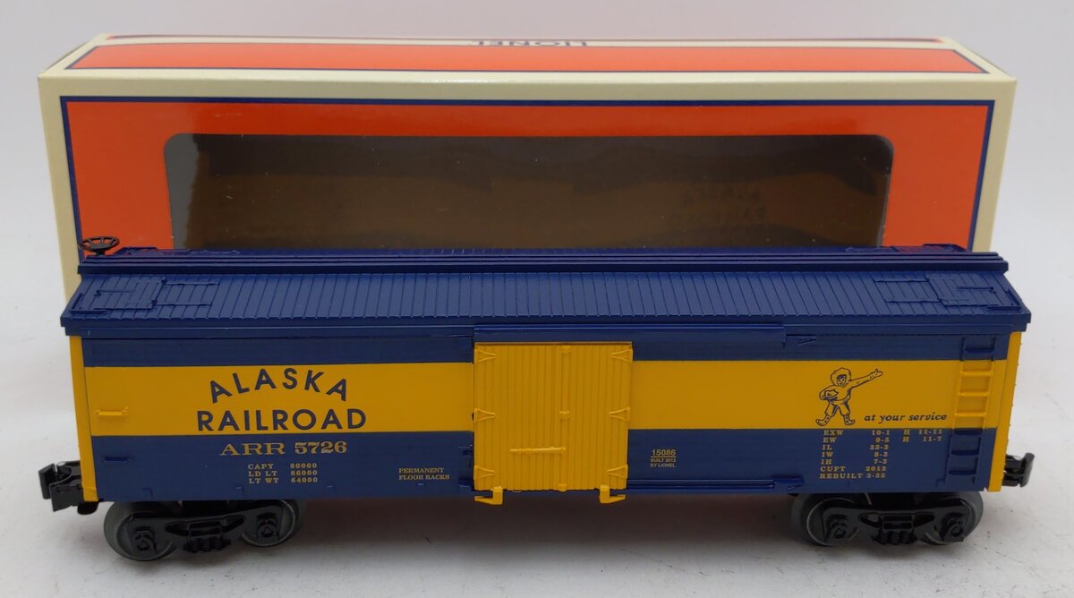 Lionel 6-15086 Alaska Railroad Wood Sided Reefer LN/Box