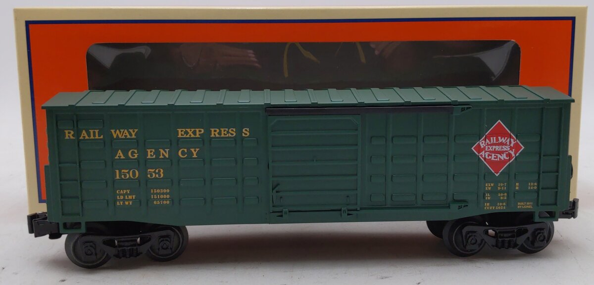 Lionel 6-15053 O Gauge Railway Express Agency Waffle-Sided Boxcar #15053