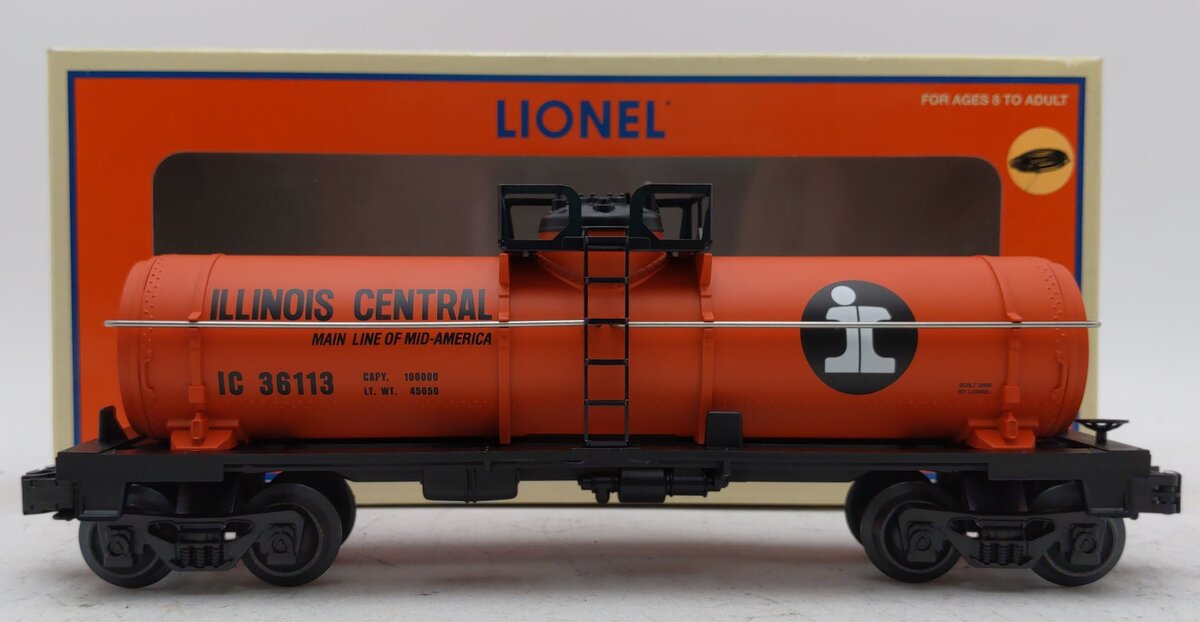 Lionel 6-36113 O Gauge Illinois Central Single Dome Tank Car