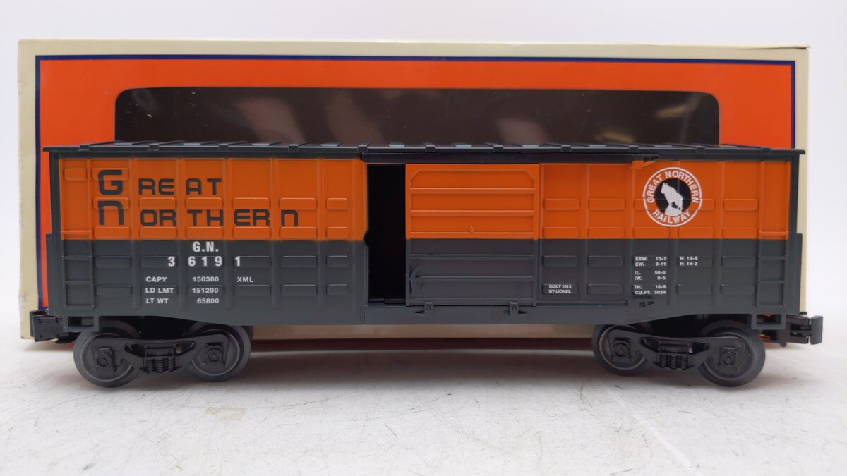 Lionel 6-36191 O Gauge Great Northern Waffle-Side Boxcar