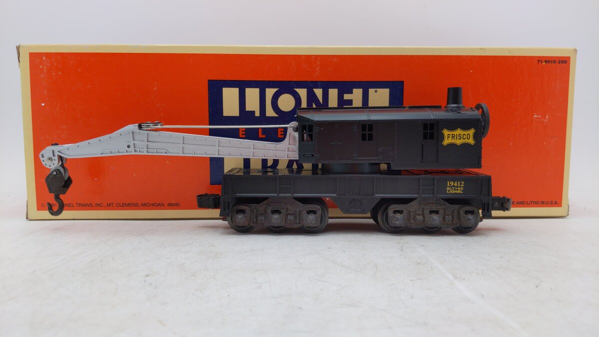 Lionel 6-19412 Frisco 6-wheel Operating Crane Car NIB