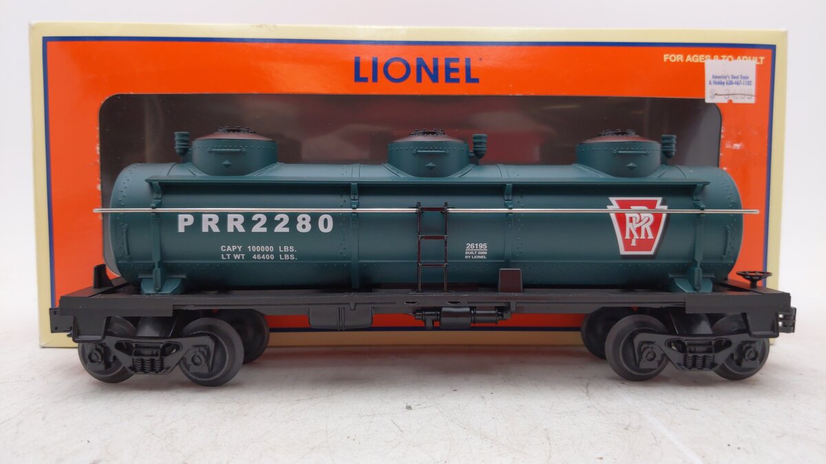Lionel 6-26195 O Gauge Pennsylvania Triple Dome Tank Car #2280