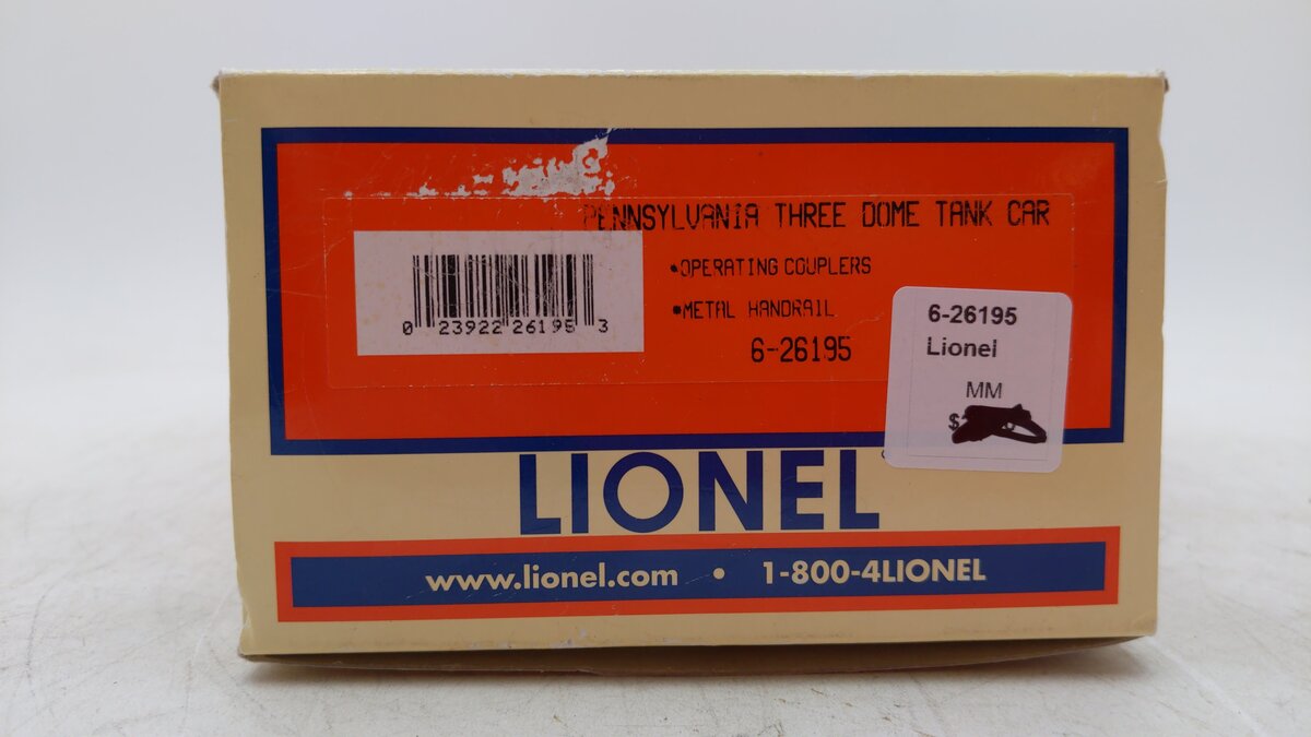Lionel 6-26195 O Gauge Pennsylvania Triple Dome Tank Car #2280