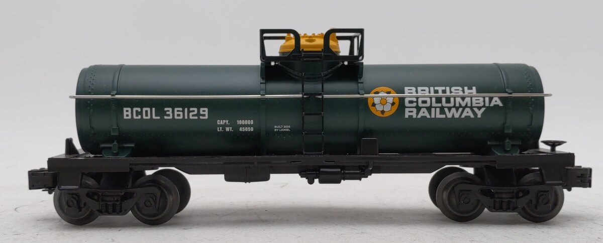 Lionel 6-36129 O Gauge British Columbia Singe Dome Tank Car NIB