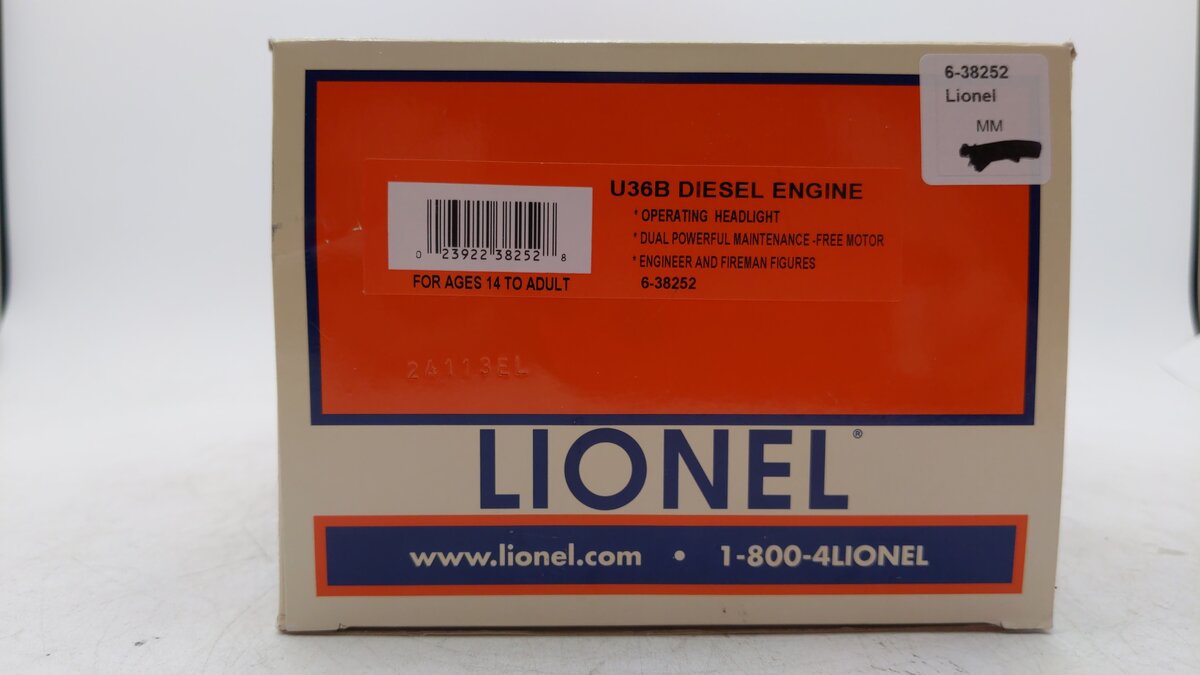 Lionel 6-38252 Canadian Pacific U36B Diesel Locomotive w/RailSounds #4256