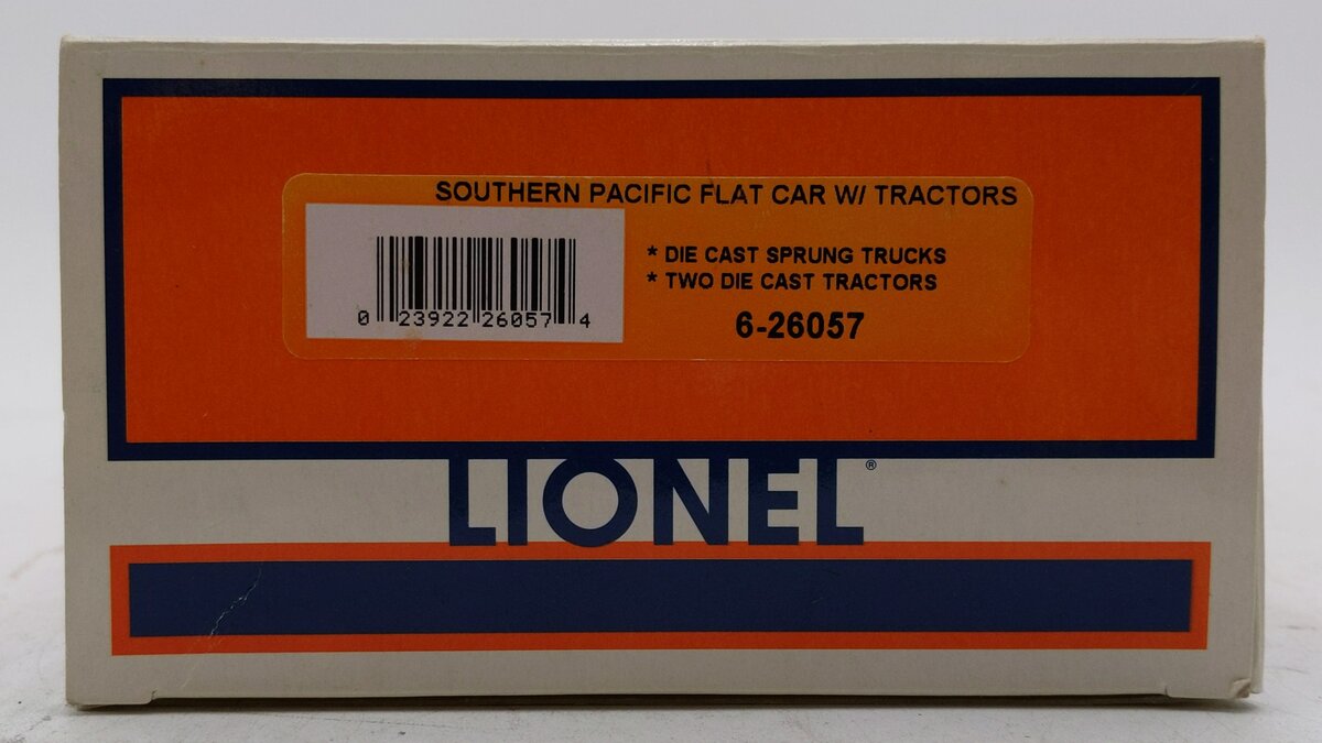 Lionel 6-26057 O Gauge Southern Pacific Flatcar w/Semi Tractors LN/Box