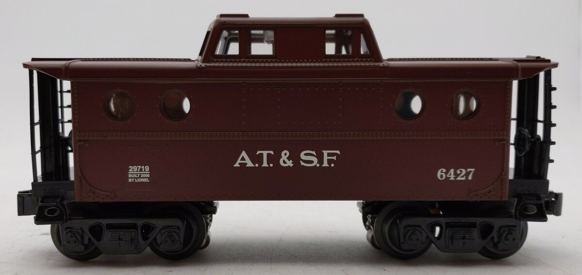 Lionel 6-29719 O Gauge AT&SF Tuscan Porthole Lighted Caboose #6427