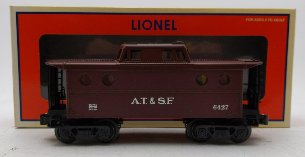 Lionel 6-29719 O Gauge AT&SF Tuscan Porthole Lighted Caboose #6427