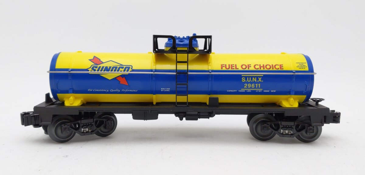 Lionel 6-29611 O Gauge Sunoco Single-Dome Tank Car