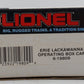 Lionel 6-19809 O Gauge Erie Lackawanna Operating Boxcar LN/Box