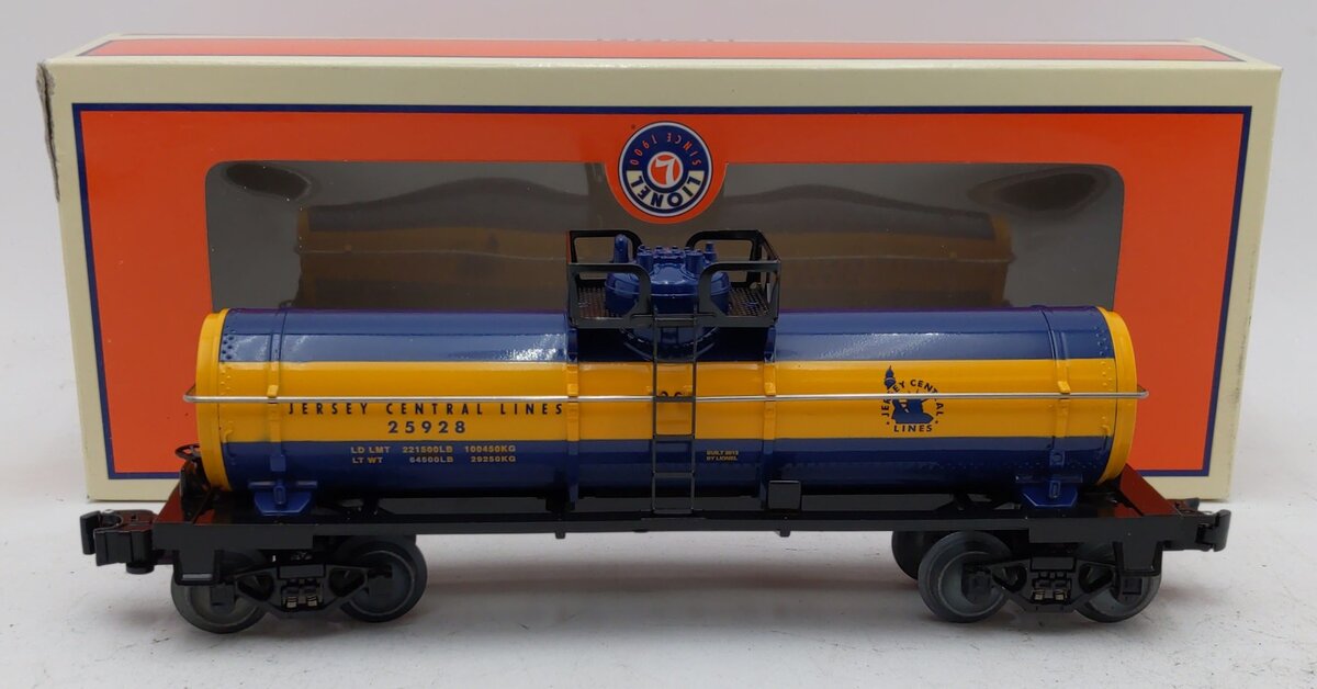 Lionel 6-25928 O Gauge Central Of New Jersey Single Dome Tank Car #25928 NIB