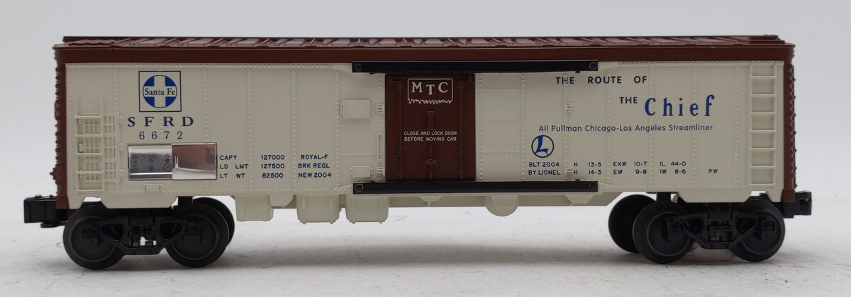 Lionel 6-19564 O Gauge Atchison Topeka Santa Fe Reefer #6672 LN/Box
