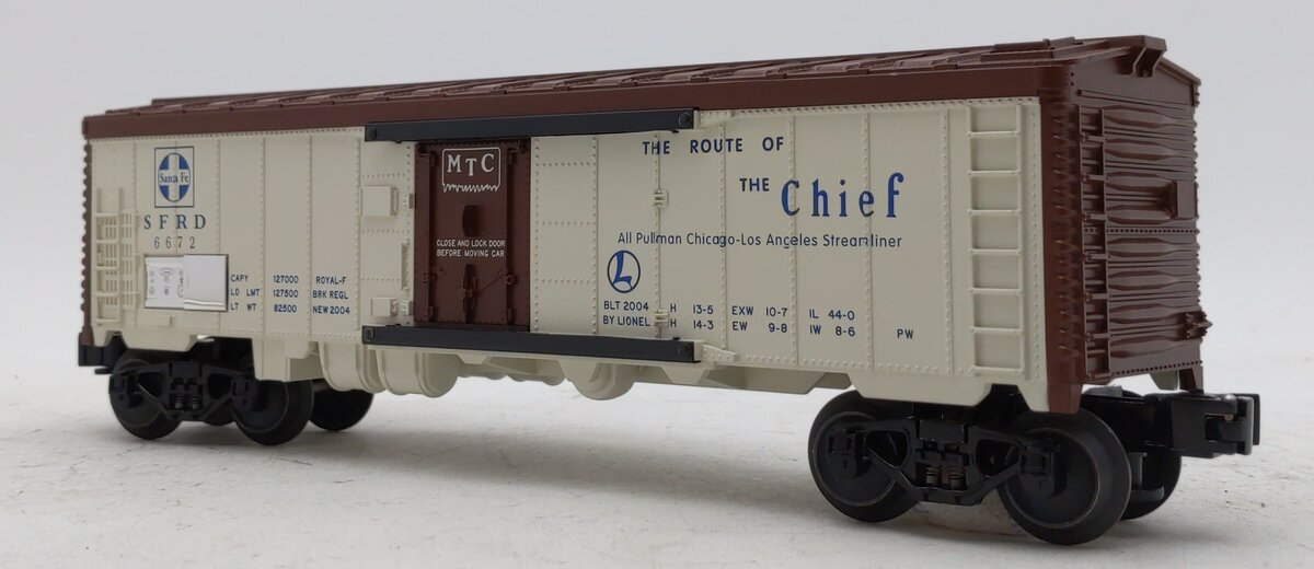 Lionel 6-19564 O Gauge Atchison Topeka Santa Fe Reefer #6672 LN/Box
