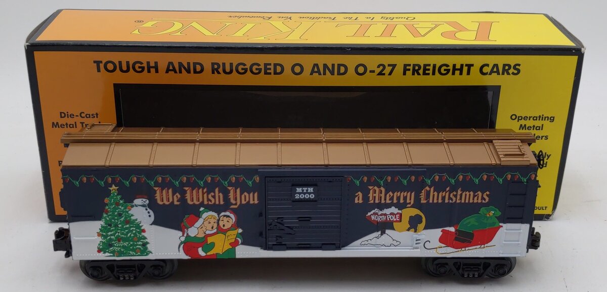 MTH 30-7454 O Gauge 2000 Holiday Boxcar LN/Box