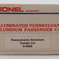 Lionel 6-9569 O Gauge Pennsylvania "Paul Revere" Aluminum Combine Car LN/Box