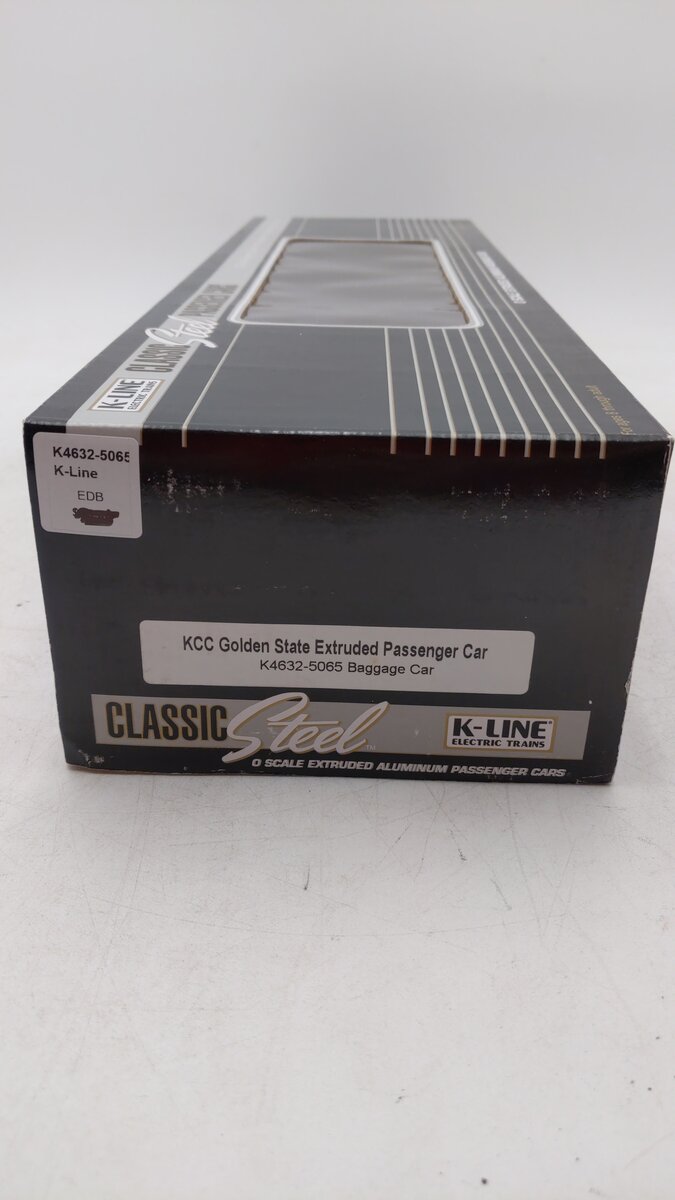 K-Line K4632-5065 O Gauge KCC Golden State Aluminum Baggage Car #5065 LN/Box