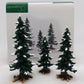 Dept 56 Village Accessories Winter Pine Trees With Pine Cones (Set Of 3) EX/Box