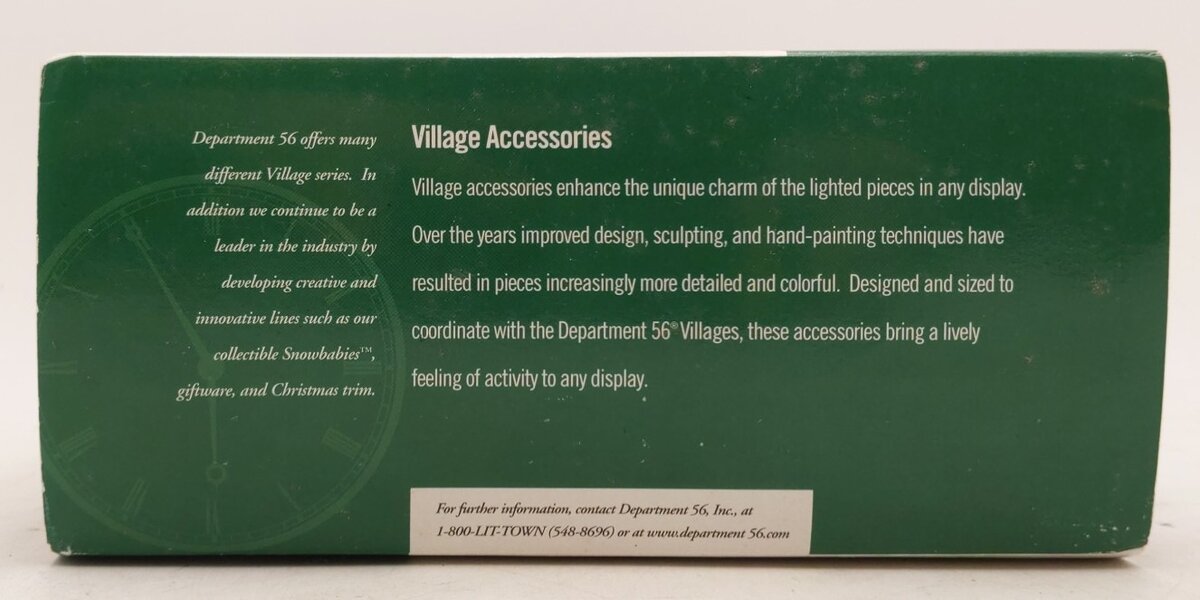 Dept 56 Village Accessories Winter Pine Trees With Pine Cones (Set Of 3) EX/Box