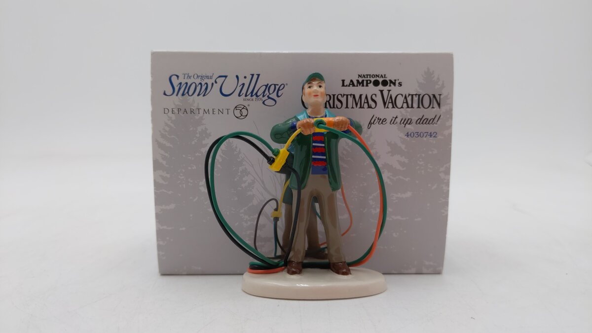 Dept 56 4030742 National Lampoon's Christmas Vacation Fire It Up Dad! NIB