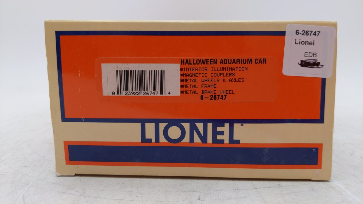 Lionel 6-26747 O Gauge Halloween Bats Aquarium Car #26747 LN/Box