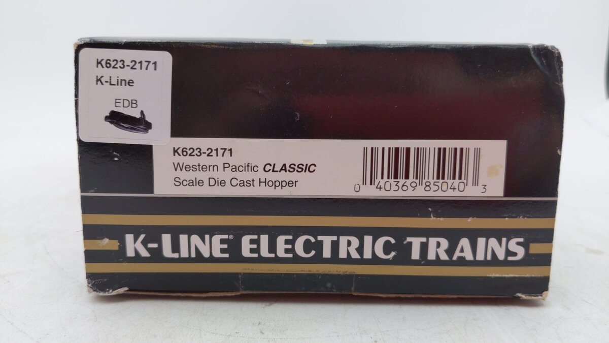 K-Line K623-2171 O Gauge Western Pacific Die-Cast 4-Bay Hopper Car #6232171 LN/Box
