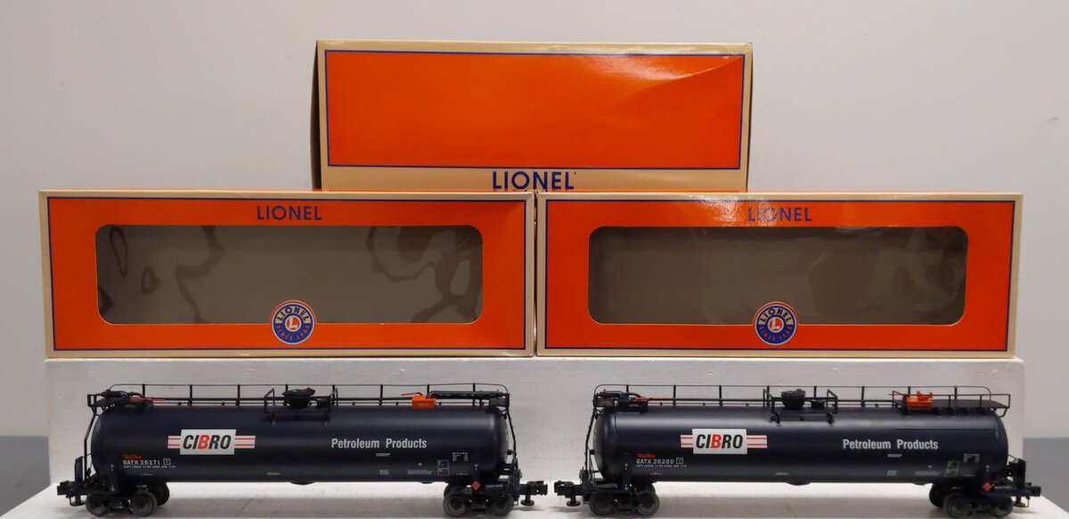 Lionel 6-85120 O Gauge Cibro TankTrain Cars #26271/26280