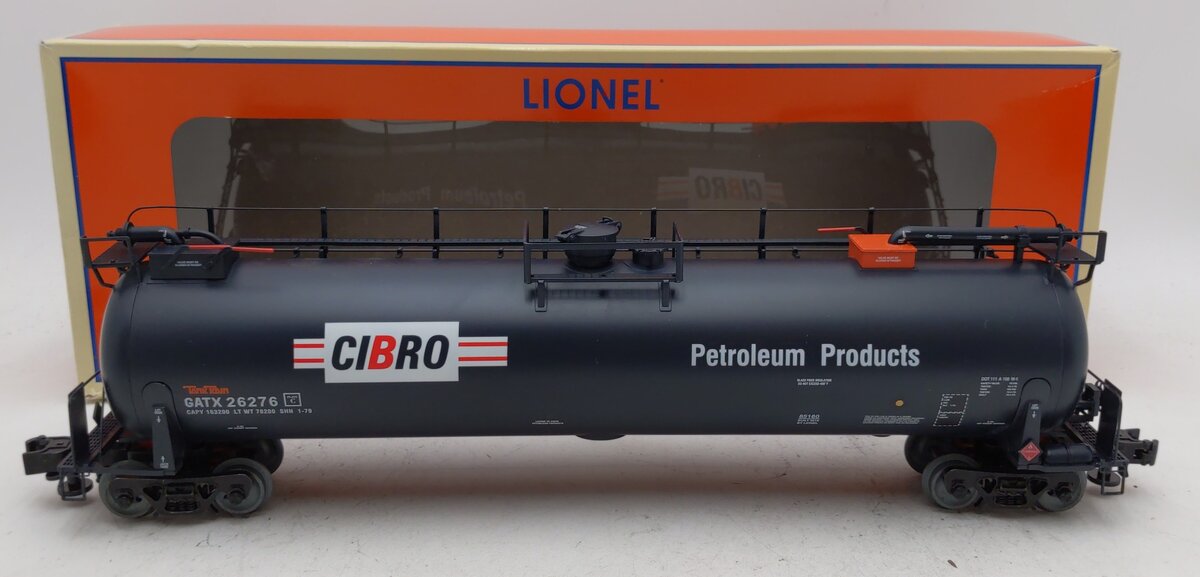 Lionel 6-85160 O Cibro Tank Train Car Black #26276