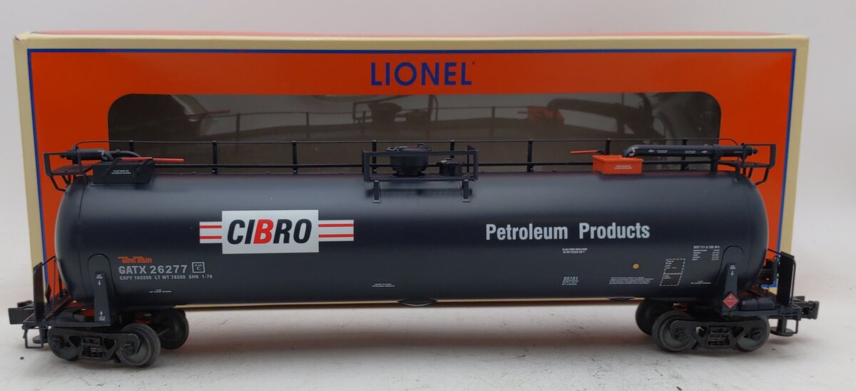 Lionel 6-85161 O Cibro Tank Train Car Black #26277