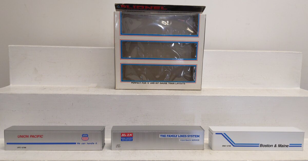 Lionel 6-12784 O Gauge Intermodal Containers 3-Pack LN/Box