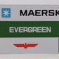 Lionel 6-12805 O and 027 Evergreen/Maersk/APL Intermodal Containers (Set of 3) LN/Box