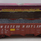 MTH 20-97642 Western Maryland 70-Ton 3-Bay Hopper Car #70208 with Coal Load