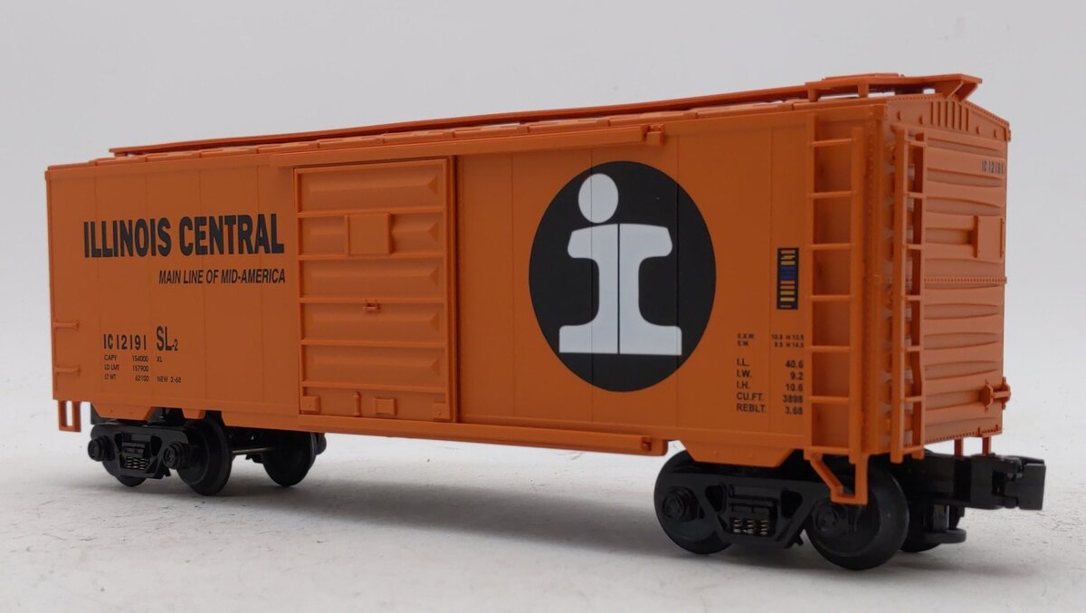 MTH 20-93007 O Gauge Illinois Central Boxcar #12191 NIB